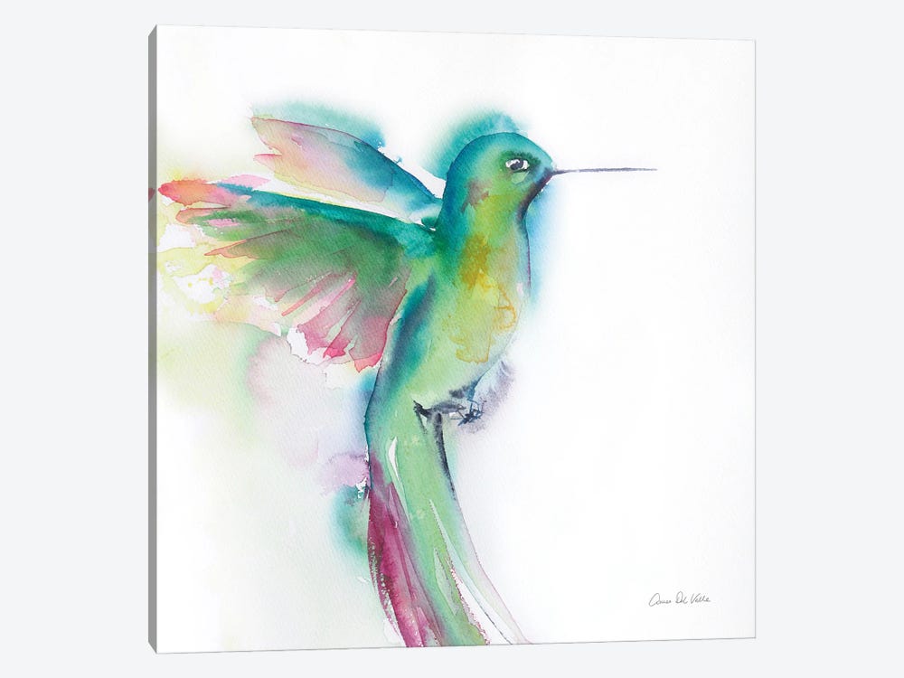 Hummingbirds II 1-piece Canvas Art