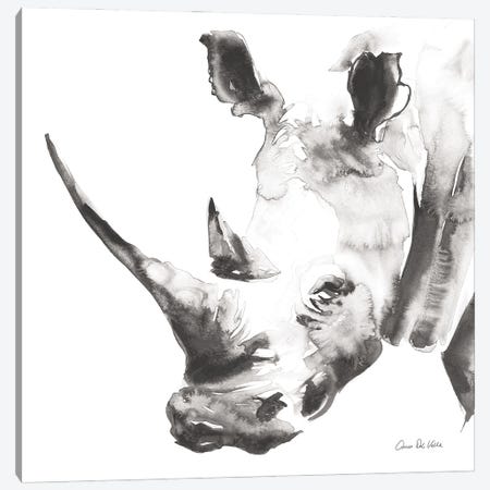 Rhino Gray Canvas Print #ADV3} by Aimee Del Valle Canvas Print