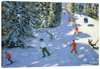Gondola, Austrian Alps Canvas Art Print - Winter Wonderland