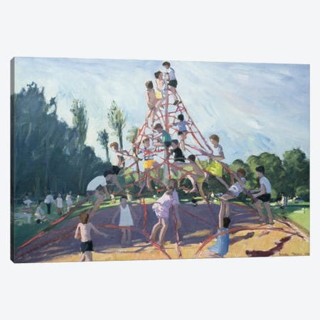 Mundy Playground, Markeaton Park, Derby Canvas Print #ADW21} by Andrew Macara Art Print