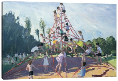 Mundy Playground, Markeaton Park, Derby Canvas Art Print - Andrew Macara