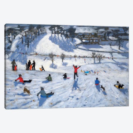 Winter Fun, Chatsworth Canvas Print #ADW28} by Andrew Macara Canvas Art Print