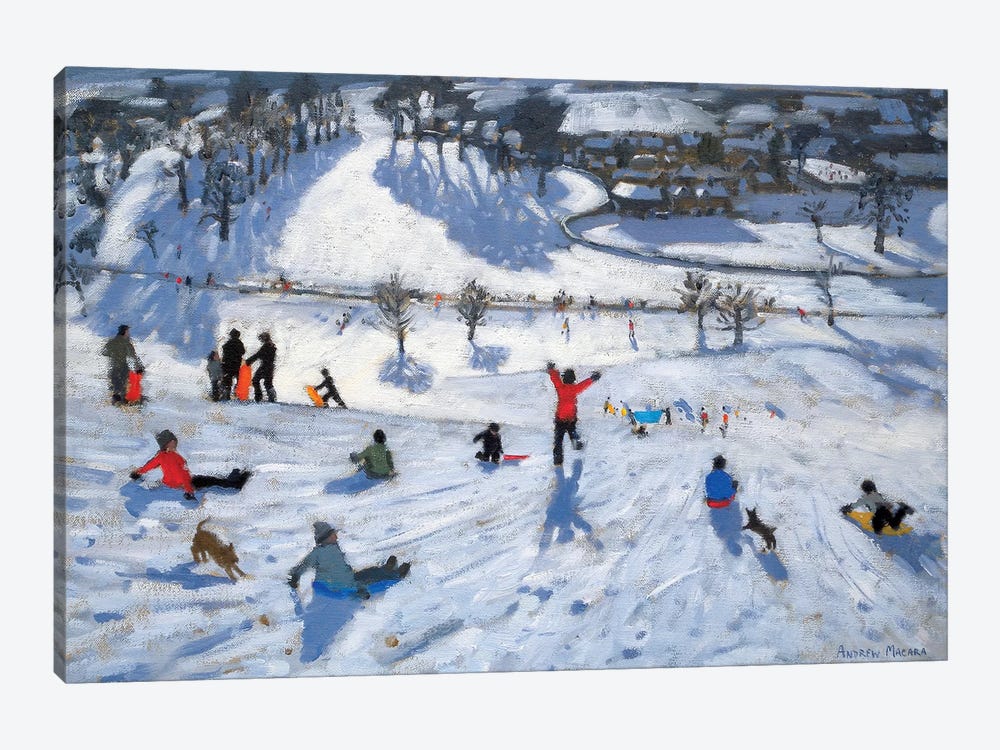 Winter Fun, Chatsworth by Andrew Macara 1-piece Canvas Artwork
