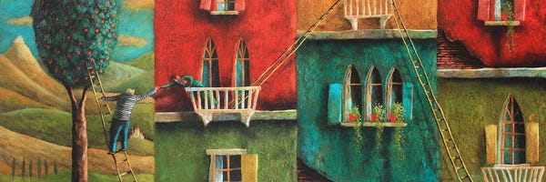 Adrian Sykes: Orange Tree by Adrian Sykes