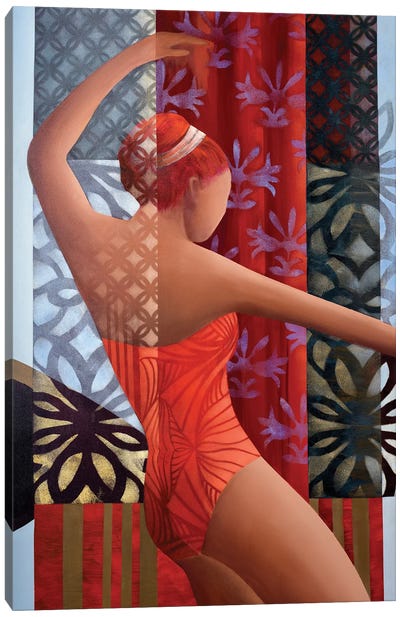 The Dancer Canvas Art Print - Women's Swimsuit & Bikini Art