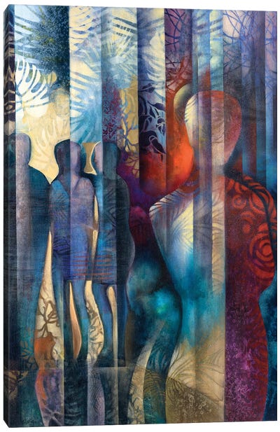 The Conversation Canvas Art Print - Andrea De Luigi