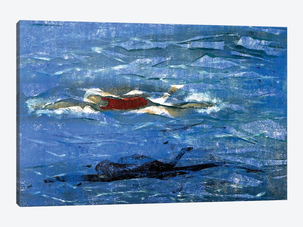 The Swimmer by Andrea De Luigi 1-piece Canvas Art Print
