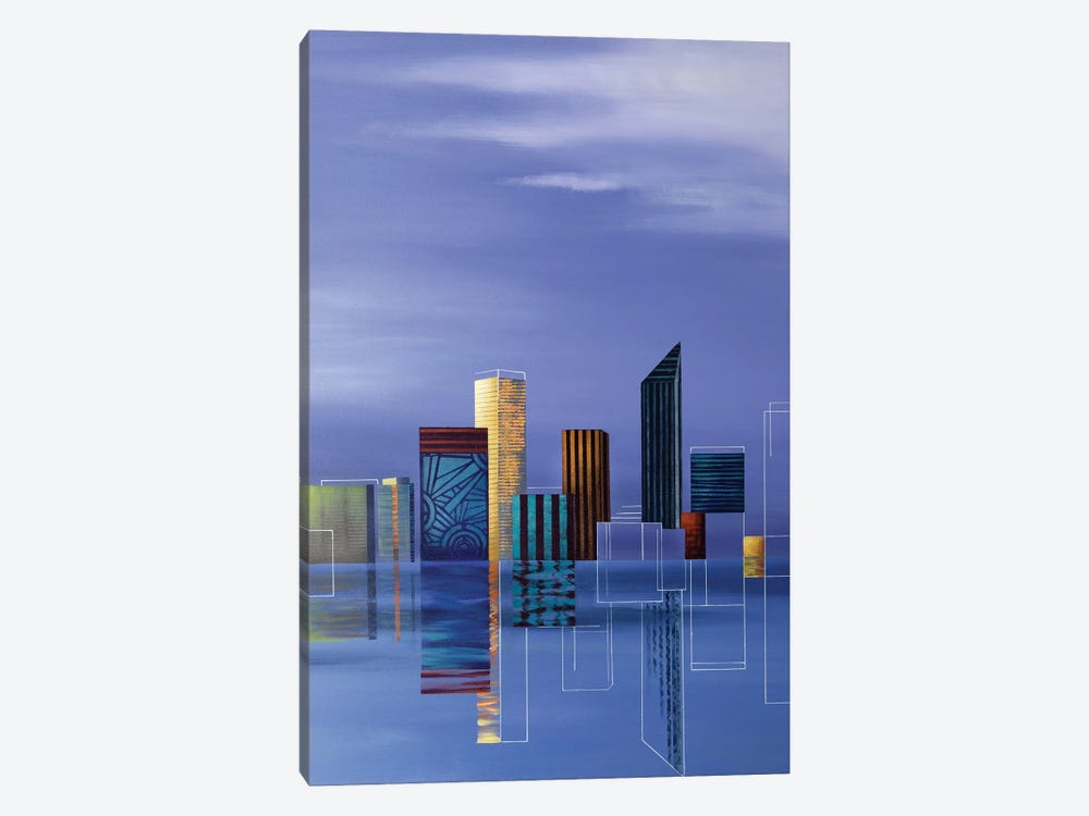 Rising City by Andrea De Luigi 1-piece Canvas Wall Art