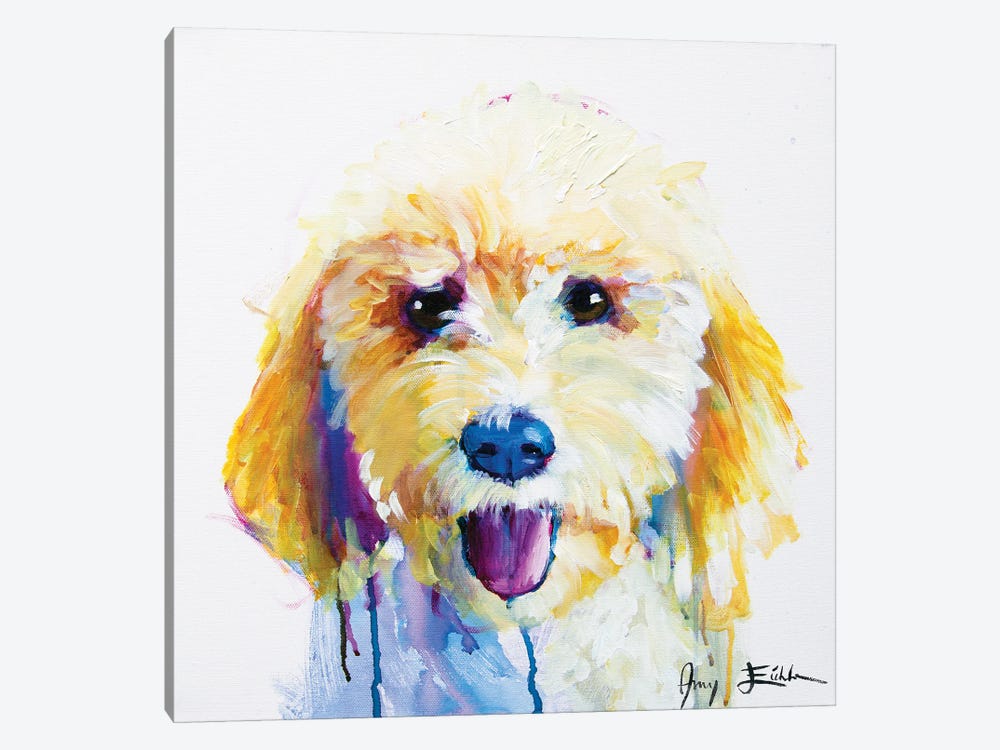 Golden Doodle by Amy Eichler 1-piece Canvas Wall Art