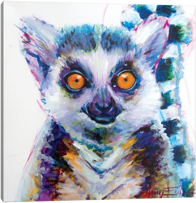 Lucille Canvas Art Print - Lemur Art