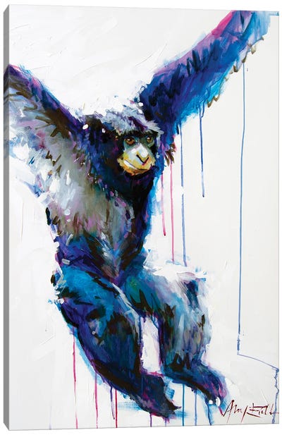Geoffrey Canvas Art Print - Sloth Art