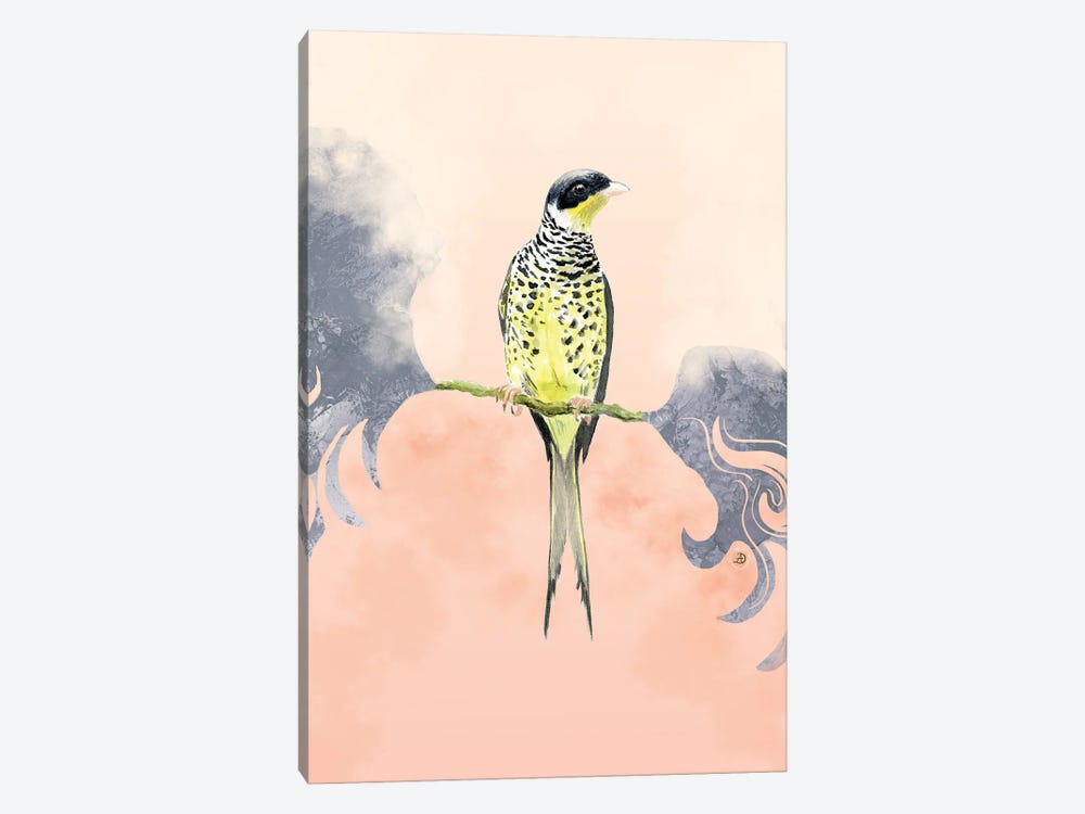 Swallow-Tailed Cotinga Tropical Bird by Andreea Dumez 1-piece Art Print