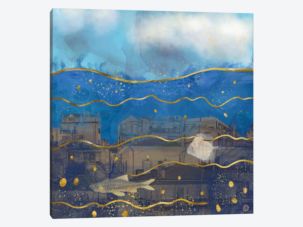 Cities Under Water - Surreal Climate Change by Andreea Dumez 1-piece Art Print