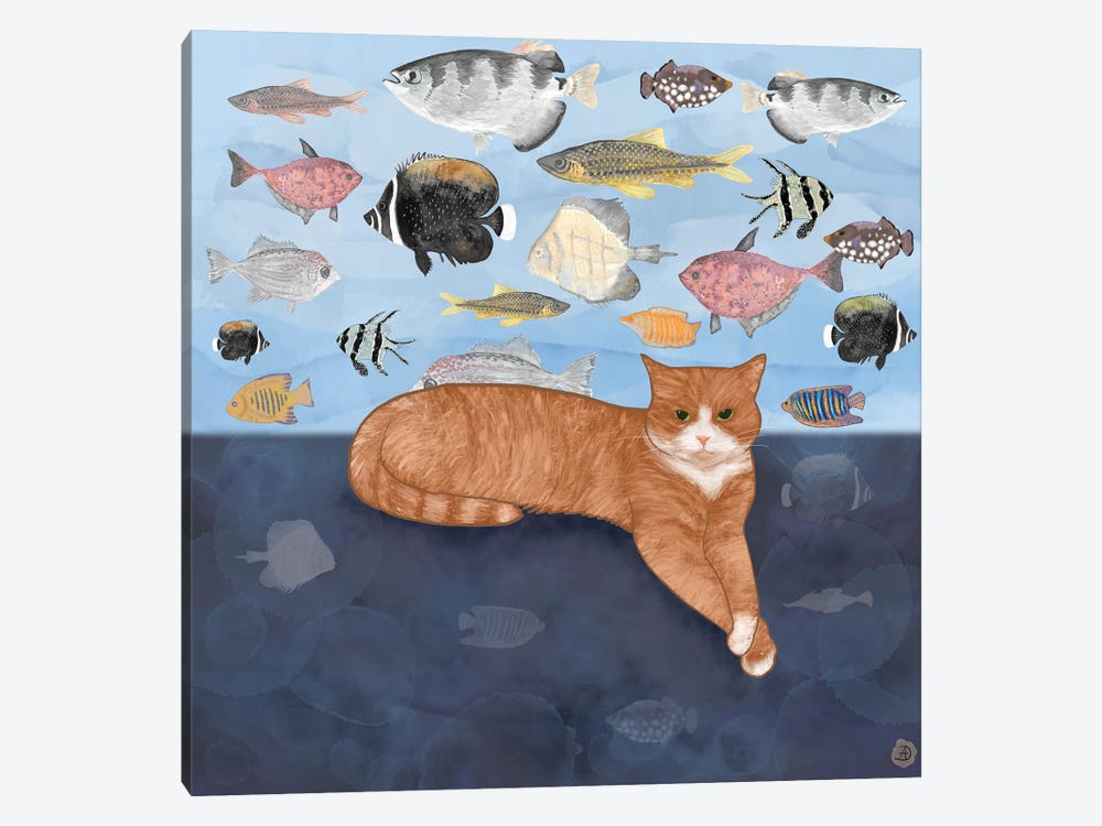 Leisurely Waiting For The Fish by Andreea Dumez 1-piece Art Print