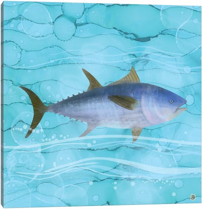 Atlantic Bluefin Tuna Fish Canvas Art Print - Wildlife Conservation Art