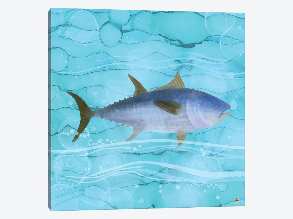 Atlantic Bluefin Tuna Fish by Andreea Dumez 1-piece Canvas Art