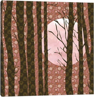 November Moonlight Canvas Art Print - Andreea Dumez