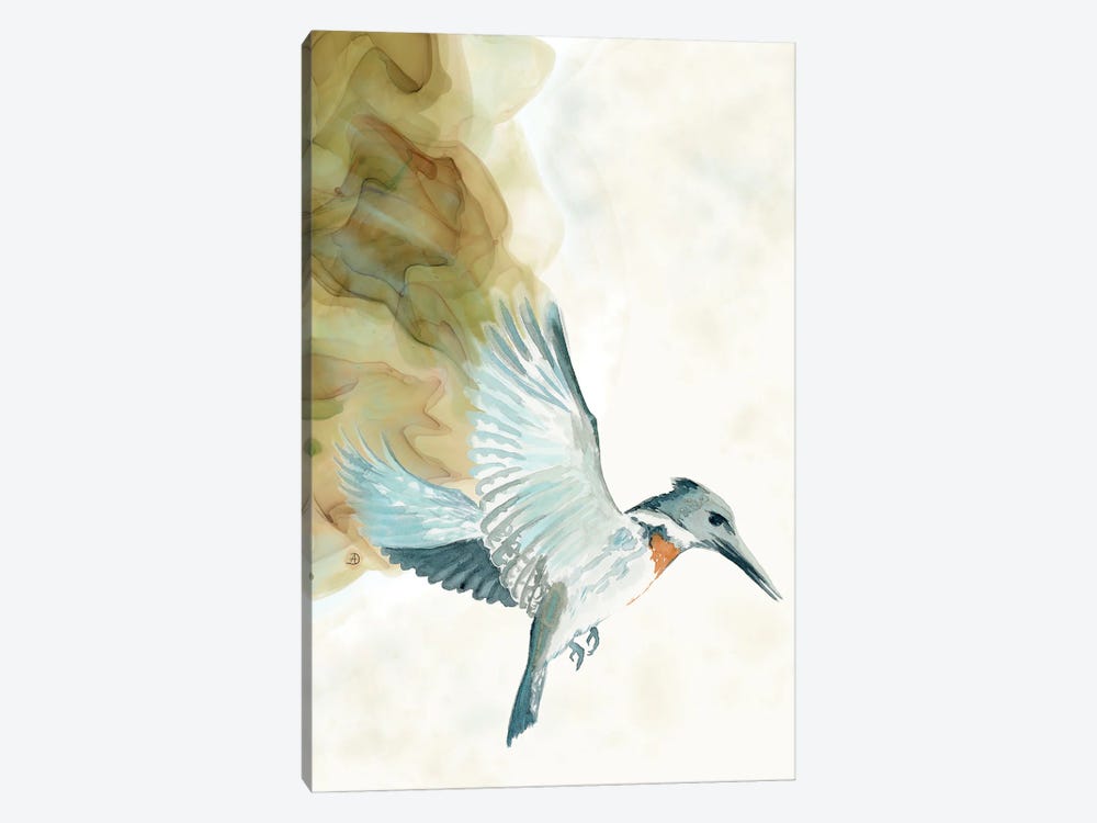 Amazon Kingfisher Tropical Bird by Andreea Dumez 1-piece Canvas Art