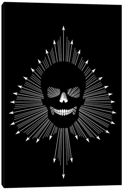 Ace Skull Canvas Art Print - Skull Art