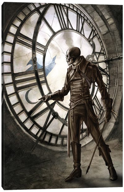 Hora Mortis Canvas Art Print - Grim Reaper Art