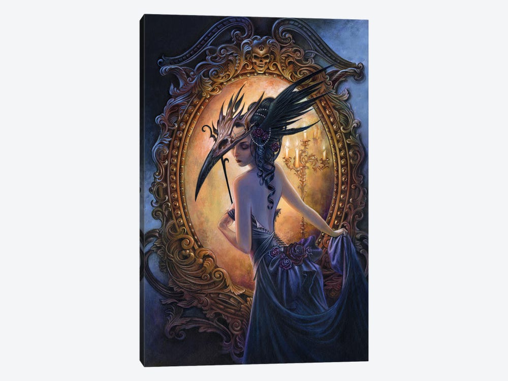 Masque Of The Black Rose by Alchemy England 1-piece Canvas Artwork