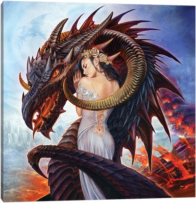 Dragon Scold Canvas Art Print - Alchemy England