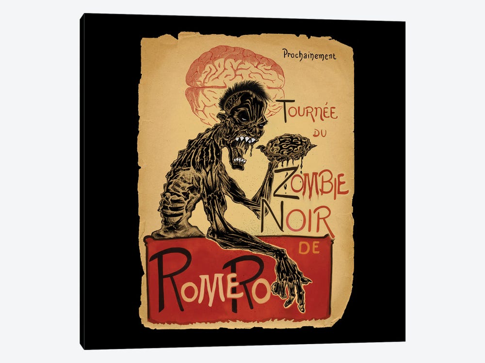 Le Zombie Noir by Alchemy England 1-piece Canvas Wall Art