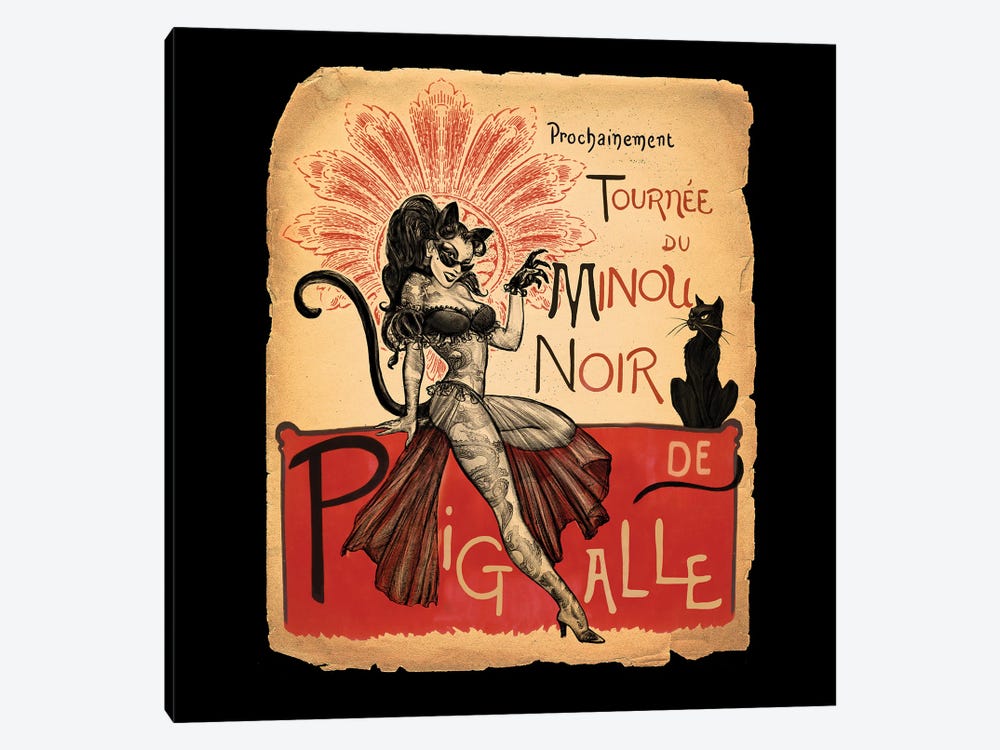 Tournee Minou Noir by Alchemy England 1-piece Art Print