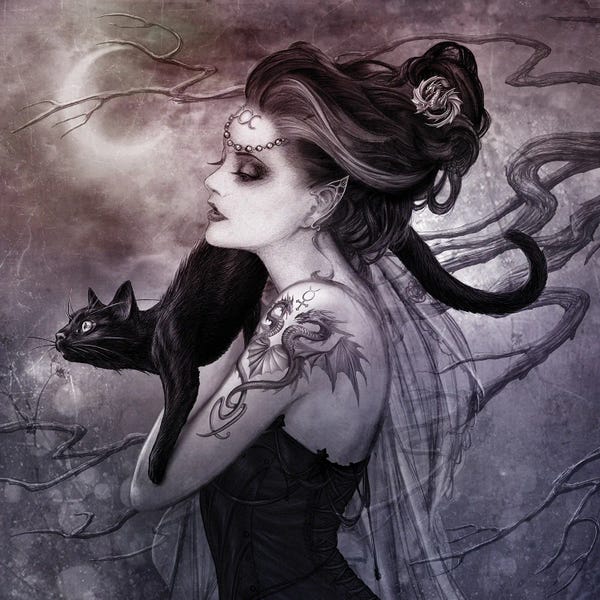 Black Cats: Minnaloushe Moon by Alchemy England