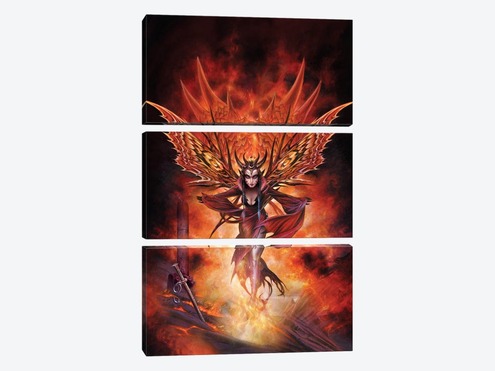 In The Wake Of Astaroth by Alchemy England 3-piece Canvas Print