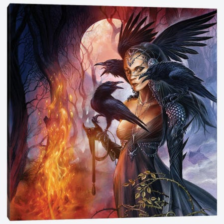 Summoned From Shadow Canvas Print #AEG154} by Alchemy England Canvas Wall Art