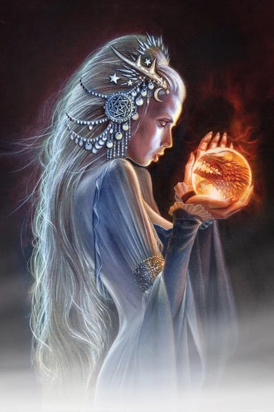 The Winterborn Witch by Alchemy England framed wall art