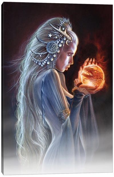 The Winterborn Witch Canvas Art Print - Witch Art