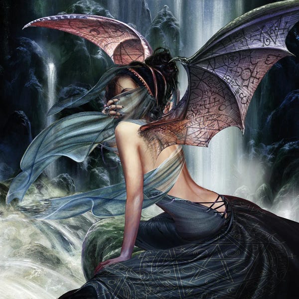 Goth Art: Night Falls by Alchemy England