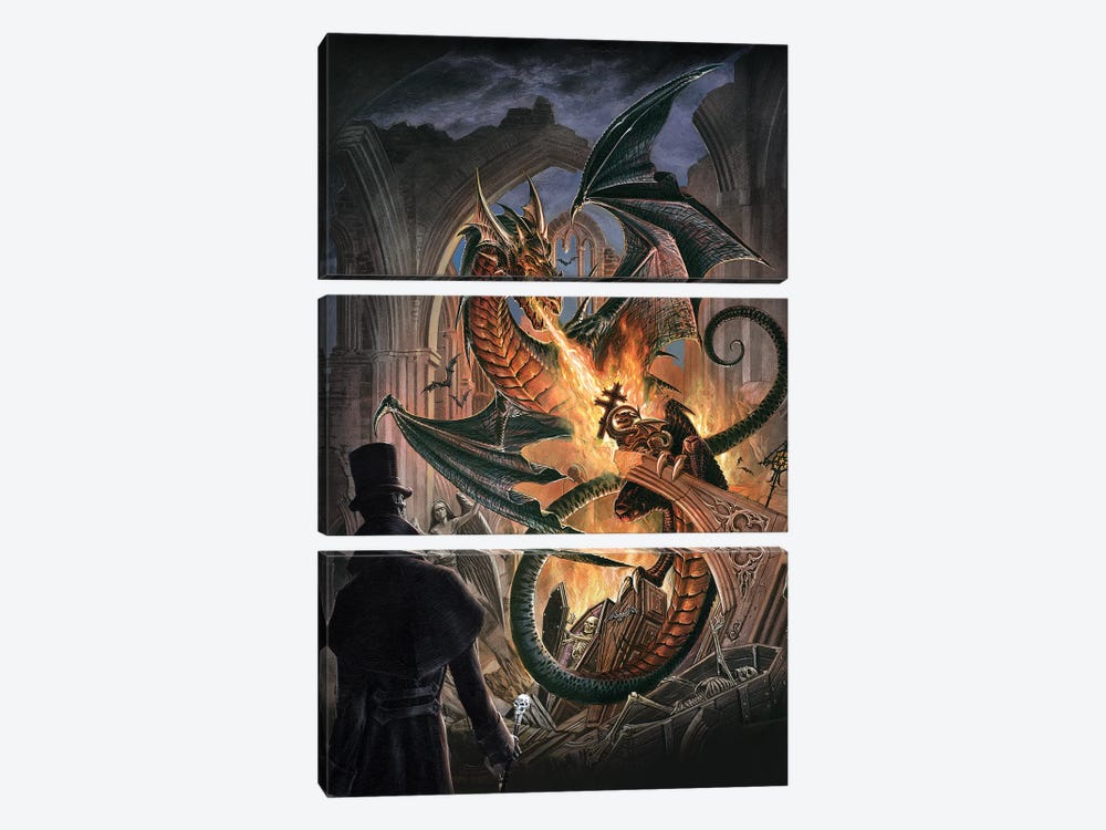 Dissolution Of Hell by Alchemy England 3-piece Canvas Artwork