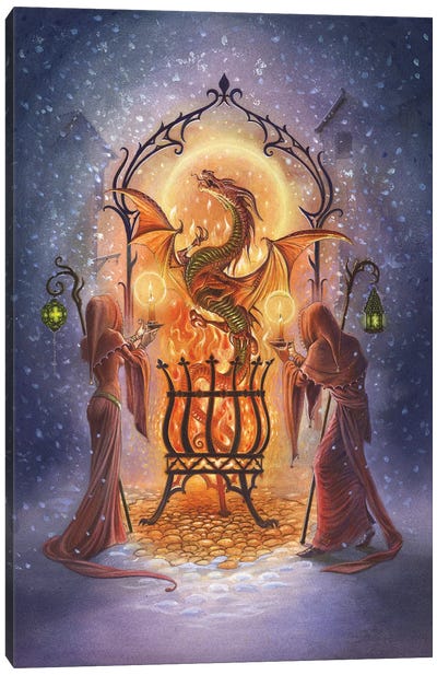 Fires Of Advent Canvas Art Print - Alchemy England