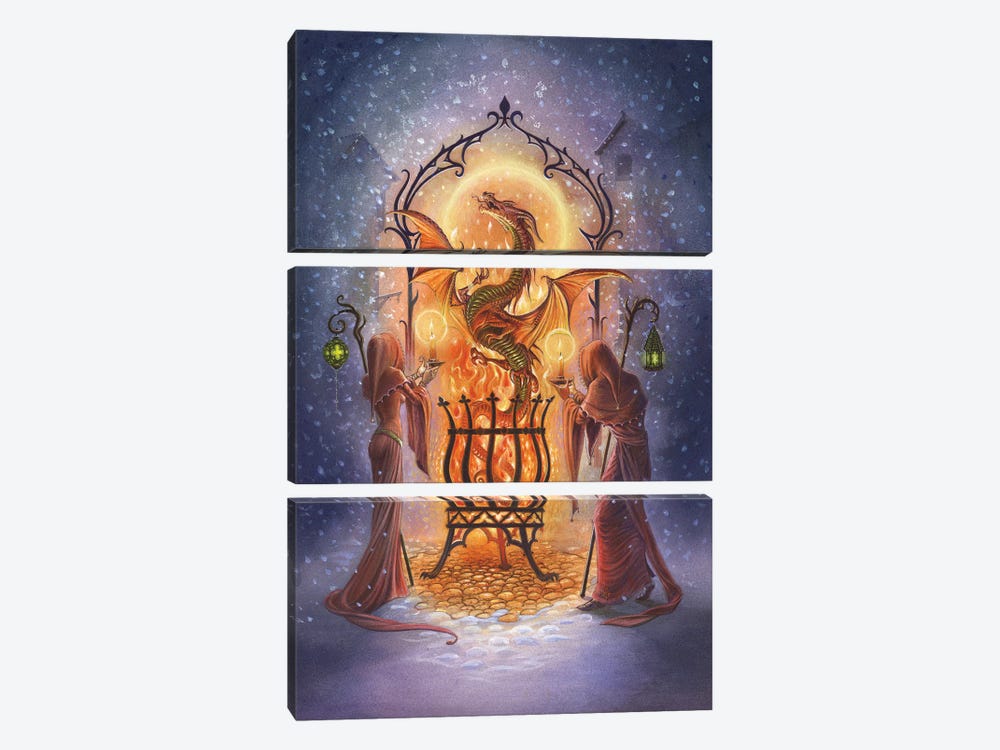 Fires Of Advent by Alchemy England 3-piece Canvas Artwork