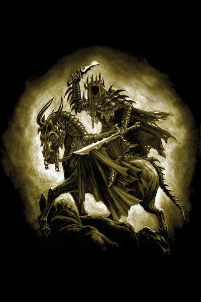 The Black Rider by Alchemy England canvas print