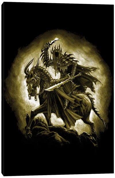 The Black Rider Canvas Art Print - Alchemy England