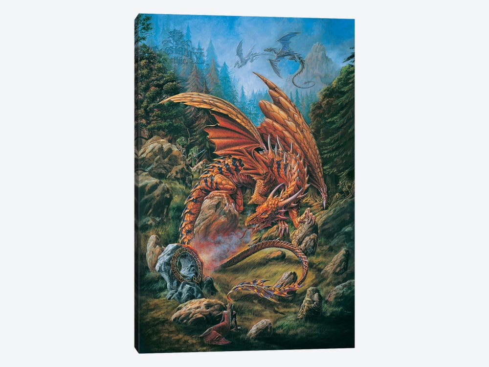 Dragons Of The Runering by Alchemy England 1-piece Canvas Wall Art