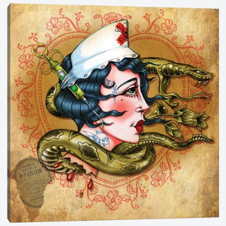 Nurse Nightshade Canvas Print #AEG77} by Alchemy England Canvas Artwork