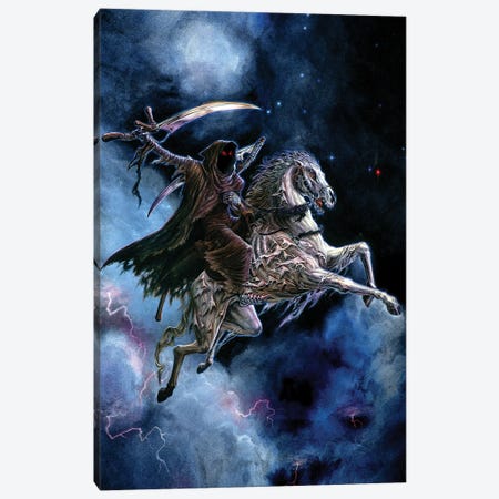 Fourth Horseman Of The Apocalypse Canvas Print #AEG7} by Alchemy England Art Print