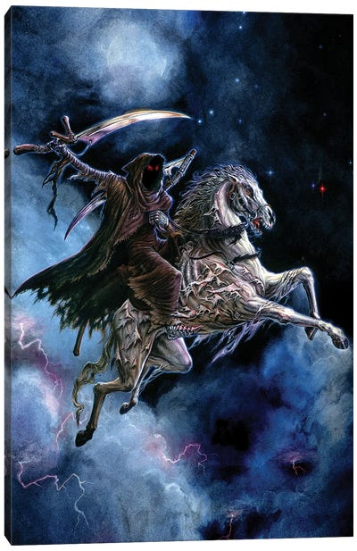 Fourth Horseman Of The Apocalypse Canvas Art Print - Alchemy England