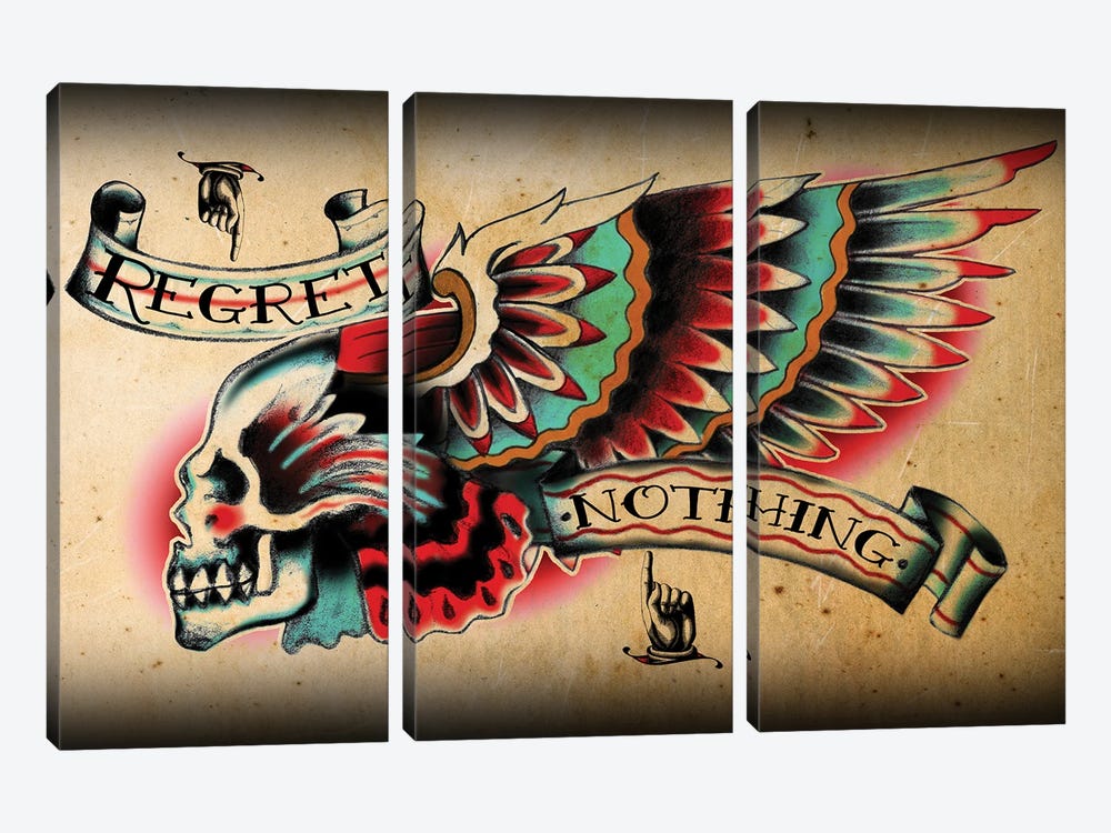 Regret Nothing by Alchemy England 3-piece Art Print