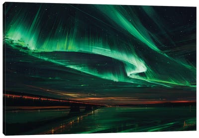 Northern Lights Canvas Art Print - Best of Astronomy