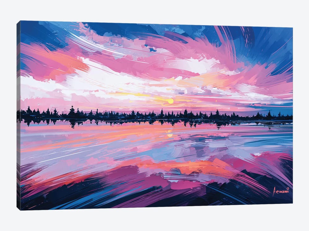 Sky Mirror by Alena Aenami 1-piece Canvas Print