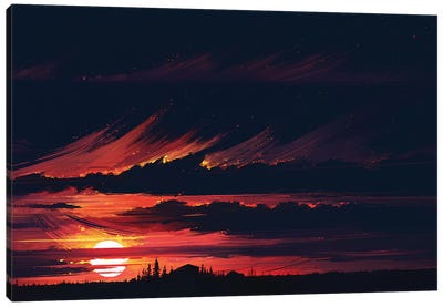 Sundown Canvas Art Print - Alena Aenami