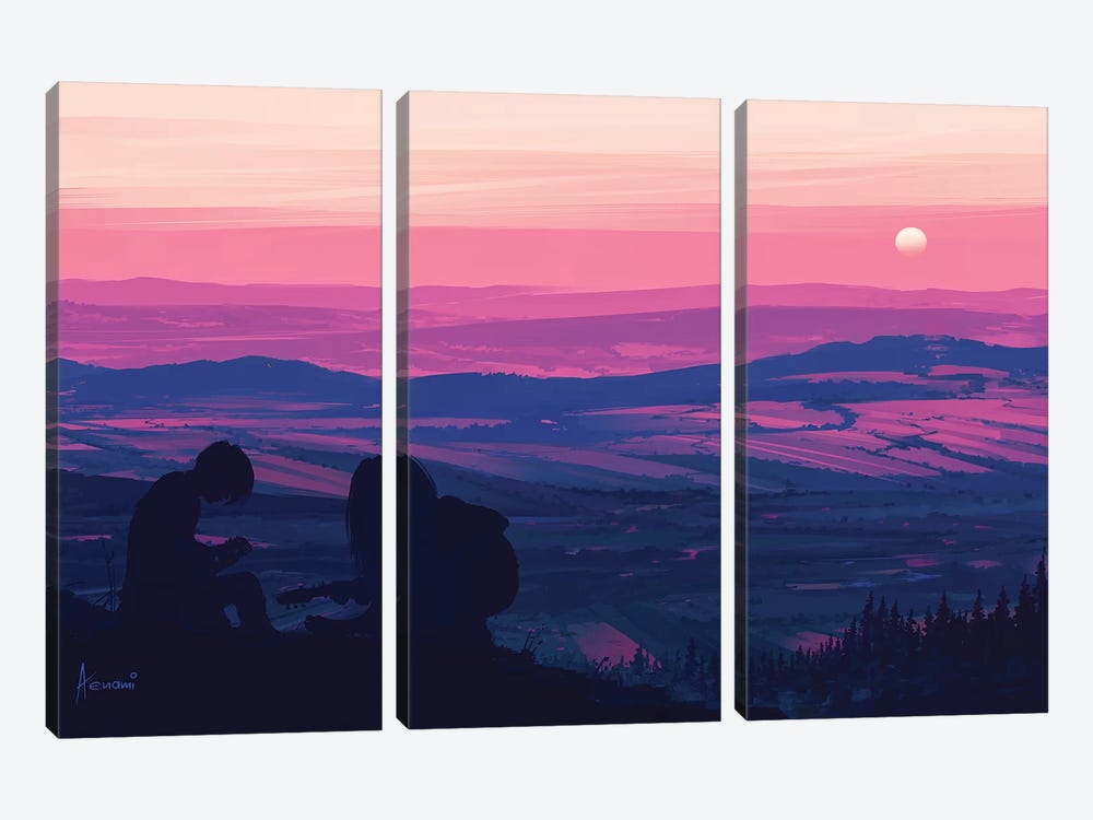 Top Of The World by Alena Aenami 3-piece Canvas Wall Art