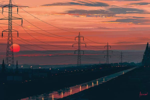 Railroads: Any Minute Now by Alena Aenami