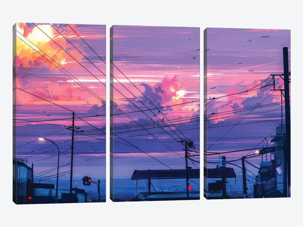 From This Moment by Alena Aenami 3-piece Canvas Art Print